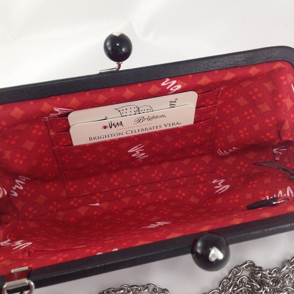 Brighton Vera Leopard Leather Clutch & Bag - Picture 12 of 15